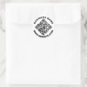 Creëer QR-code - Eenvoudige ronde 20 Stickers (Tas)