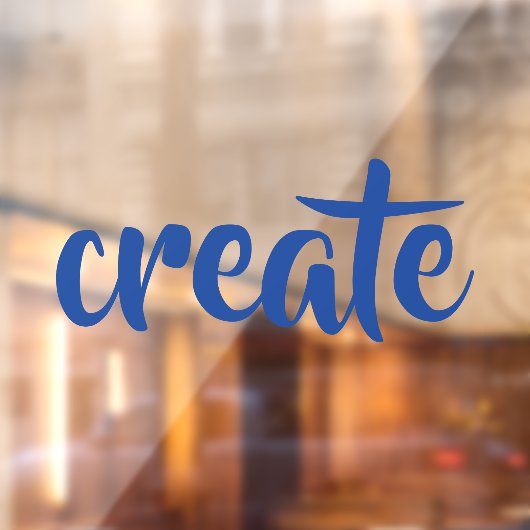 "Creëer" Raamsticker (Vel 2)