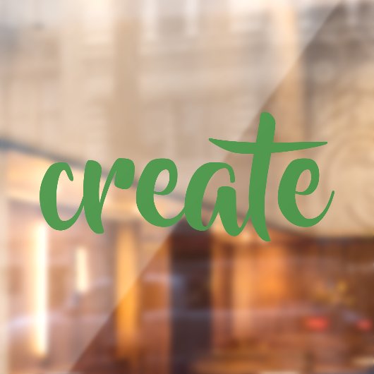 "Creëer" Raamsticker (Vel 2)