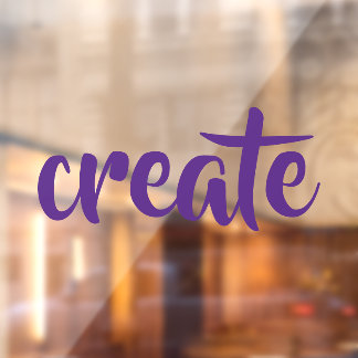 "Creëer" Raamsticker