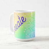 Creëer Rainbow Coffee Mok (Voorkant links)