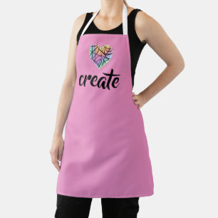 Creëer Rainbow Heart Schort