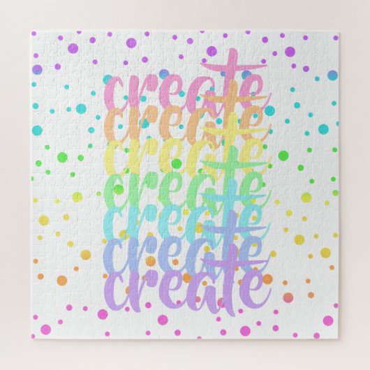 "Creëer" Rainbow Puzzle Legpuzzel (Verticaal)