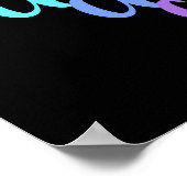 "Creëer" Regenboog Poster (Hoek)