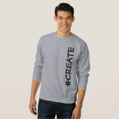#CREËER (Rotated) Mannen Sweatshirt (Voorkant volledig)