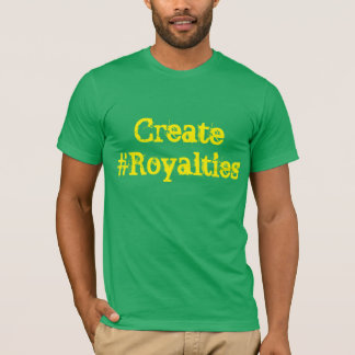 Creëer #Royalty's T-shirt in groen en goud