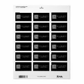 Creëer Scannable QR Code | Modern retouradres Etiket (Full Sheet)