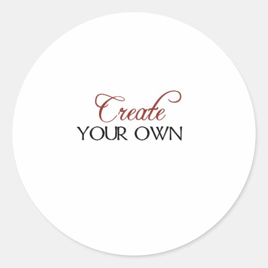 Creëer Sjabloon Ronde Sticker (Voorkant)