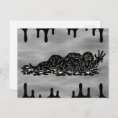 Creëer Slime Hulk Weird Horror Art Briefkaart (Voorkant / Achterkant)