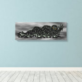 Creëer Slime Hulk Weird Horror Art Canvas Afdruk (Insitu (Houten vloer))