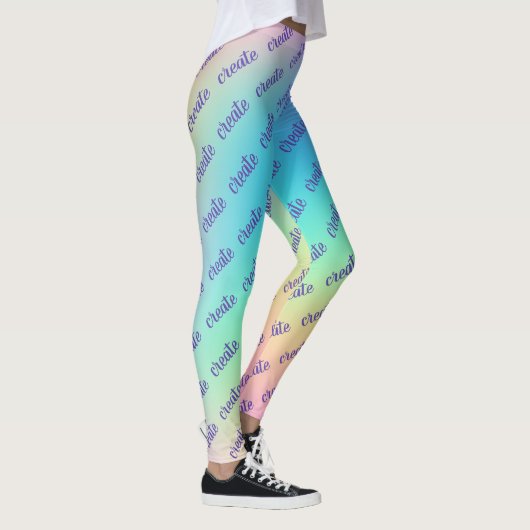 "Creëer" Snijgradiënt pasta Leggings (Rechts)