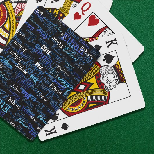 Creëer speelkaarten spel met je eigen naam erop