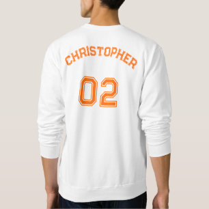 Creëer Speler Naam Jersey Nummer Classic Crewneck Trui