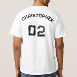 Creëer Speler Naam Jersey Nummer Katoen Mannen Waa T-shirt