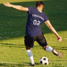 Creëer Speler Naam Jersey Nummer Mannen Blauwe Kat