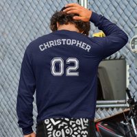 Creëer Speler Naam Jersey Nummer Mannen Lange Mouw