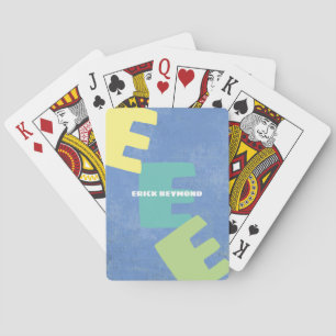 Creëer Stijlvolle speelkaarten met naam periwinkle