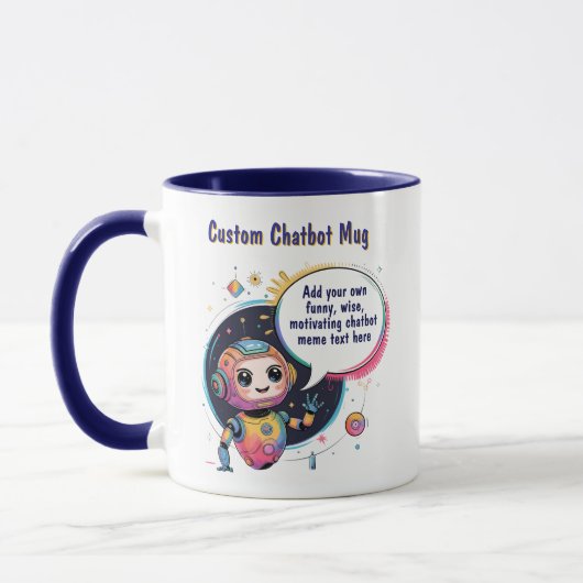 Creëer Talking Chatbot Memes Cartoon Sjablonen Mok (Links)