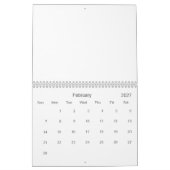 Creëer Uw aangepaste agenda Kalender (Feb 2027)