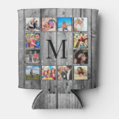 Creëer Uw aangepaste fotocollage Rustic Farmhouse Blikjeskoeler (Voorkant)