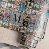 Creëer Uw aangepaste fotocollage Rustic Farmhouse Cadeaupapier