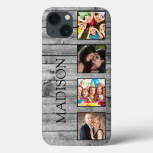 Creëer Uw aangepaste fotocollage Rustic Farmhouse iPhone 13 Hoesje