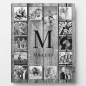 Creëer Uw aangepaste fotocollage Rustic Farmhouse Fotoplaat (Voorkant)