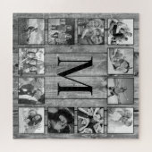 Creëer Uw aangepaste fotocollage Rustic Farmhouse Legpuzzel (Horizontaal)