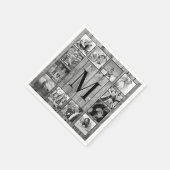 Creëer Uw aangepaste fotocollage Rustic Farmhouse Servet (Hoek)