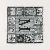 Creëer Uw aangepaste fotocollage Rustic Farmhouse Wandkleed (Voorkant (horizontaal))