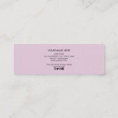 Creëer uw aangepaste Logo oorbel Mini Visitekaartje (Achterkant)