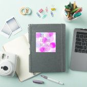 Creëer Uw aangepaste offerte op leuke achtergrond Sticker (iPad Cover)