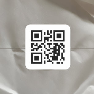 Creëer Uw aangepaste QR-code Vierkante Sticker