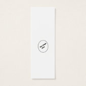 Creëer Uw een van een soort bladwijzer Mini Visitekaartjes (Achterkant)