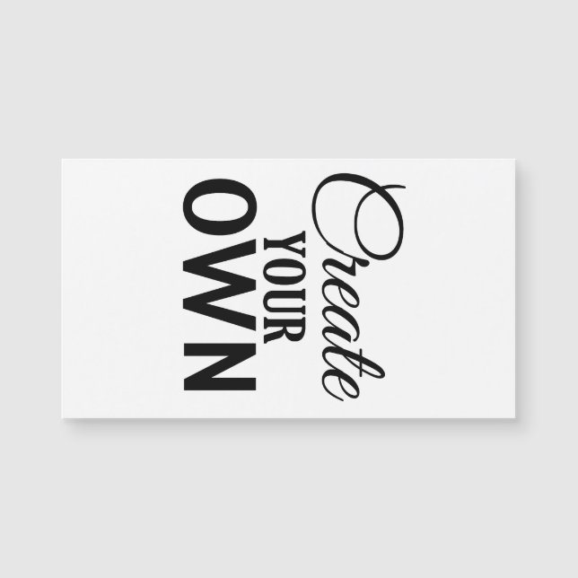 Creëer Uw eigen (Voorkant)