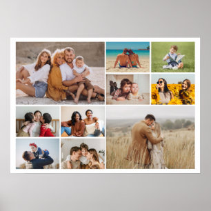 Creëer Uw eigen 10 Fotocollage Custom Poster