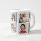 Creëer Uw eigen 10 fotocollage Extra Grote Beker (Voorkant rechts)