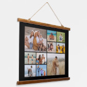 Creëer Uw eigen 10 fotocollage Hangend Wandkleed (Gebogen)