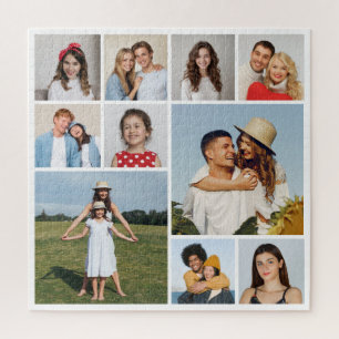 Creëer Uw eigen 10 fotocollage Legpuzzel
