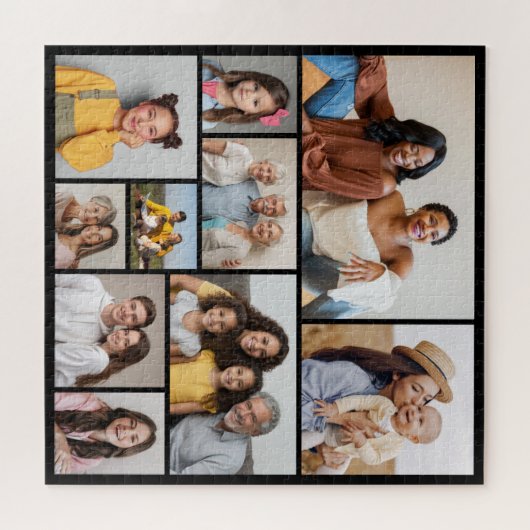 Creëer Uw eigen 10 fotocollage Legpuzzel (Horizontaal)