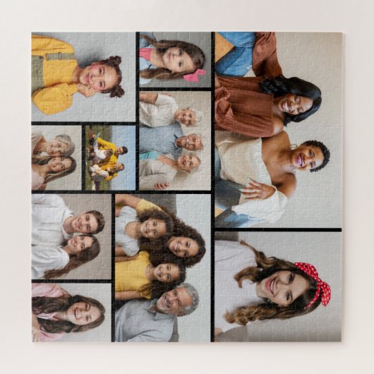 Creëer Uw eigen 10 fotocollage Legpuzzel (Horizontaal)