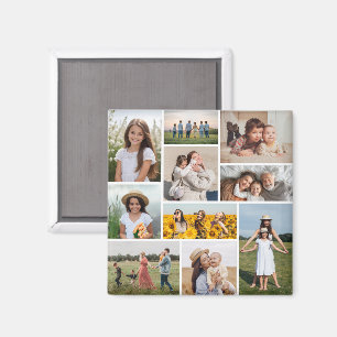 Creëer Uw eigen 10 fotocollage Magneet