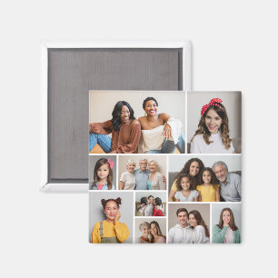 Creëer Uw eigen 10 fotocollage Magneet