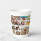 Creëer Uw eigen 10 fotocollage Papieren Bekers (Achterkant)