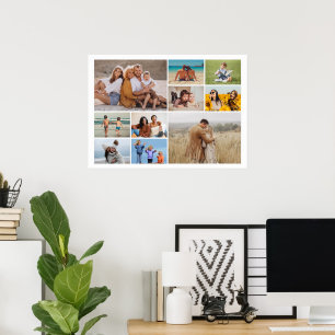 Creëer Uw eigen 10 fotocollage Poster