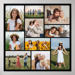 Creëer Uw eigen 10 fotocollage Poster