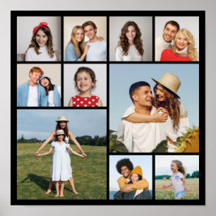 Creëer Uw eigen 10 fotocollage Poster