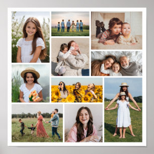 Creëer Uw eigen 10 fotocollage Poster