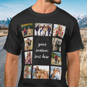 Creëer Uw eigen 10 fotocollage T-shirt
