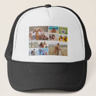 Creëer Uw eigen 10 fotocollage Trucker Pet